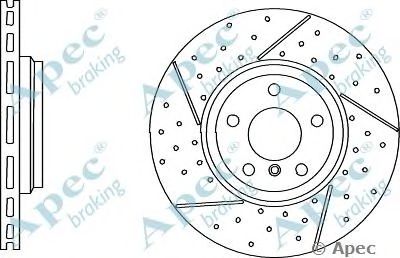 APEC BRAKING dsk3050 -  Тормозной диск